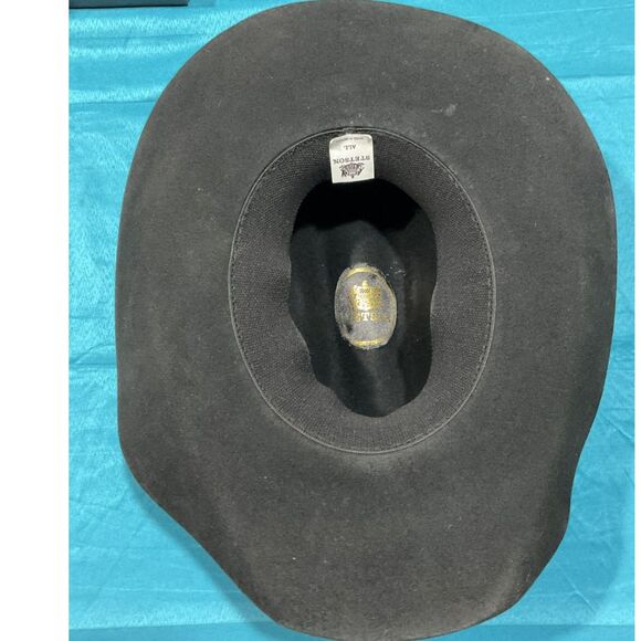 Stetson Black Felt Cowboy Hat - Picture 6 of 8